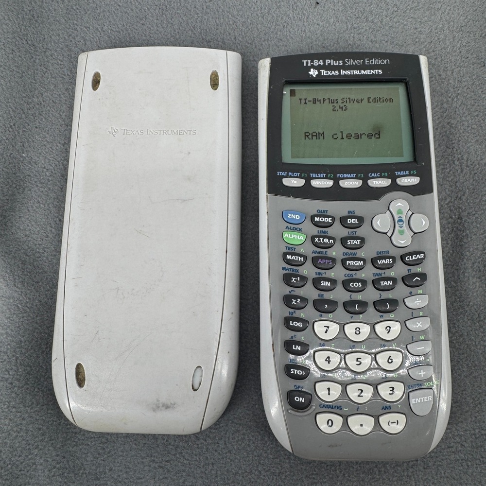 Texas Instruments TI-84 Plus Silver Edition Graphing Calculator Gray